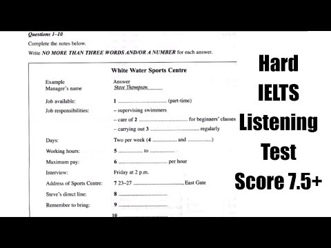 IELTS Listening Practice Test 2018 WITH ANSWERS | 20 July 2018