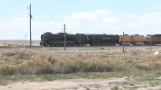 preview picture of video 'A School Field Trip to see Union Pacific 844 @ Medicine Bow WY'