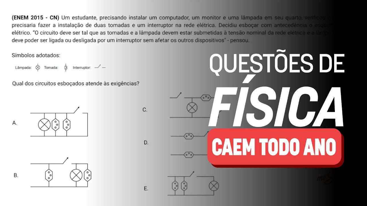 🚨 RESOLVA essas 5 questões de Física | Revisão ENEM 2024 #JuntosAtéaProva