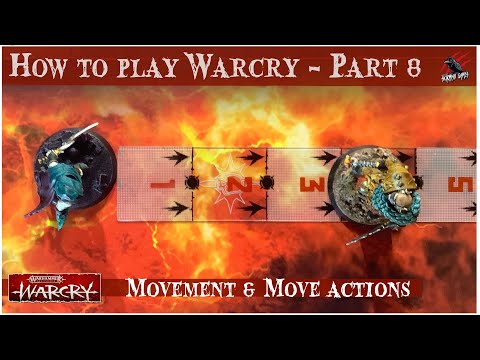 HOW TO PLAY WARCRY - PART 8 MOVEMENT MOVE ACTIONS  - Warhammer Warcry Core Rules & Catacombs Dungeon