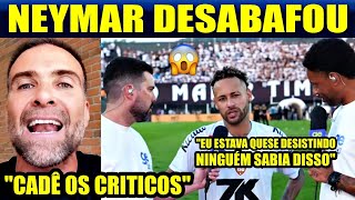 🚨OLHA O FORTE DESABAFO DE NEYMAR SOBRE PERMANÊNCIA NO SANTOS😮