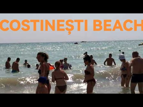 [4K] [2022] Plaja COSTINEȘTI BEACH Summer Party Fun, Beach Walk, Constanța, România