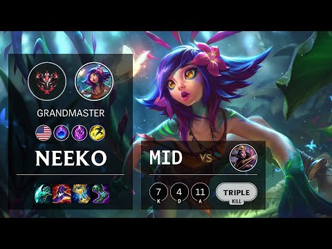 Neeko Mid vs LeBlanc - NA Grandmaster Patch 11.17
