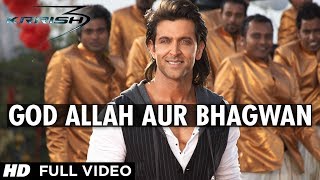  God Allah Aur Bhagwan Krrish 3  Full Video Song  