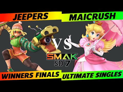 SMAK-SD7 Winners Finals - Jeepers (Min Min) vs. Maicrush (Peach) - SSBU