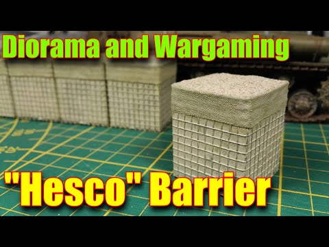 Building Insane Hesco Barriers for Models and Warhammer 40k Dioramas!