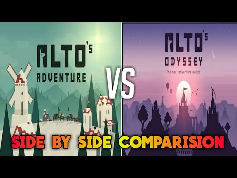 Alto Odyssey vs Alto's Adventure -Side by side comparision