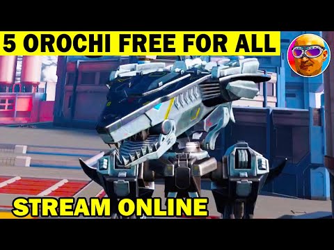 EVENT 50000 TOKENS - FIVE OROCHI KILL EVERYONE combat mode - FREE FOR ALL OROCHI STREAM  WAR ROBOTS
