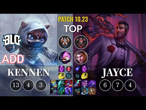 BLG ADD Kennen vs Jayce Top - KR Patch 10.23