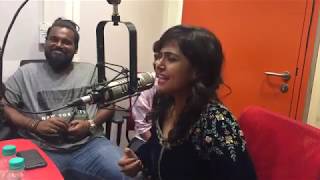 Ramya Nambeesan sings during Sathya movie audio la