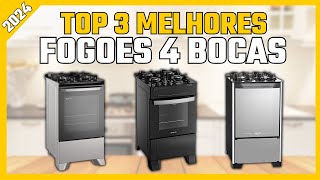Qual melhor fogão 4 bocas? Conheça os 3 Melhores fogões 4 bocas custo benefício de 2024!