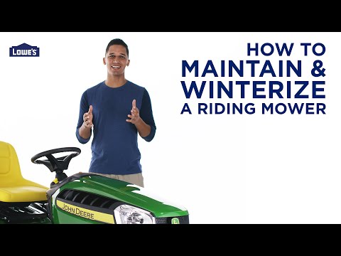 How To Maintain & Winterize a Riding Lawn Mower