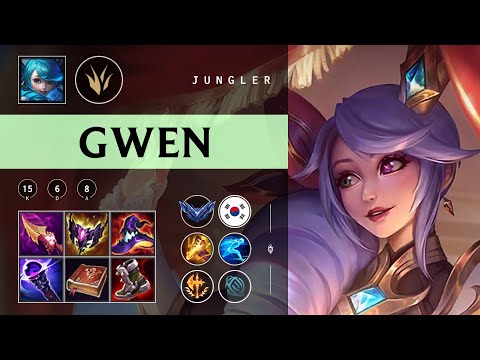 Gwen Jungle vs Jarvan IV - KR Diamond Patch 25.22