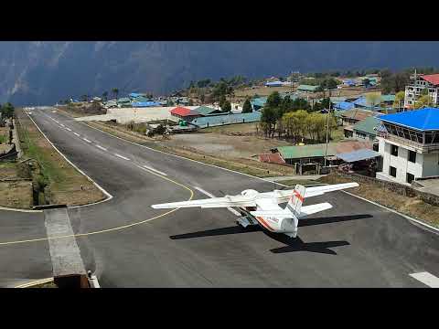 Lukla Airport Takeoff | most dangerous airport in the world | Tenzing Hillary Airport Lukla Nepal