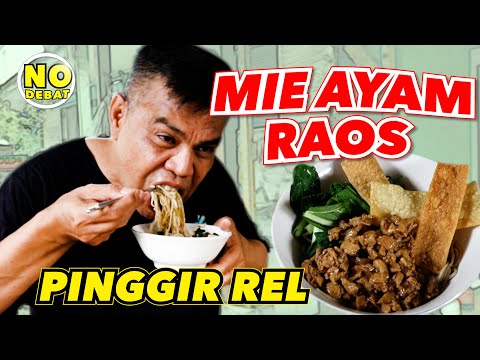 KULIDEL MIE AYAM RAOS PINGGIR REL - ENAK BANGET