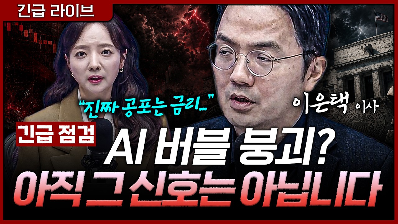 [긴급 라이브] 삼성전자·SK하이닉스 급락, AI 버블 붕괴가 아니라 금리 쇼크를 봐야 하는 이유ㅣ홍선애, 이
