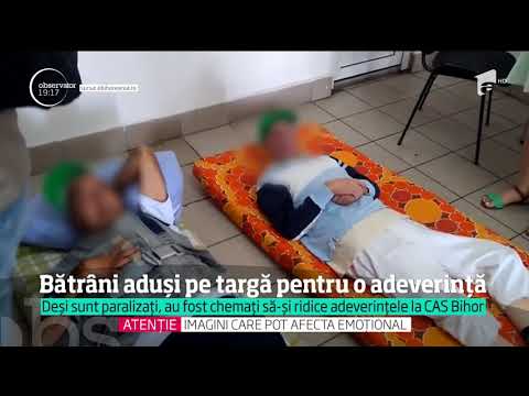 La ghişeu, statul român nu are milă. Bătrâni aduși pe targă pentru o adeverință