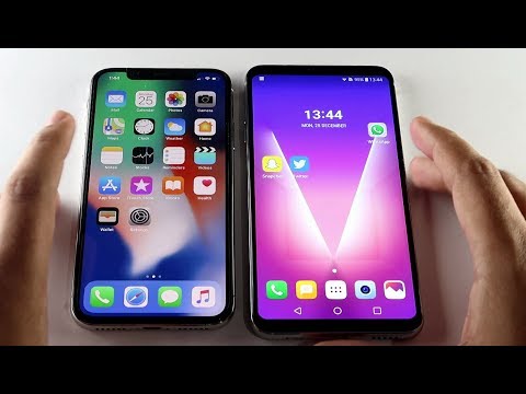IPHONE X Vs LG V30+ | SPEED TEST !!
