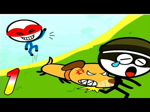 Attack Draw Line - funny Stickman Puzzle Game - Level 1-25 Gameplay Walkthrough part 1