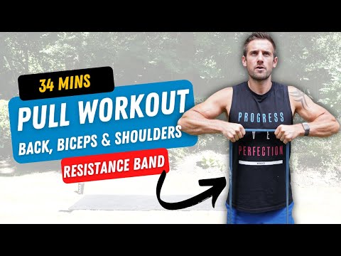 EXTREME PULL (Back, Biceps & Shoulders) | Build Muscle with Resistance Bands | 34 Minutes