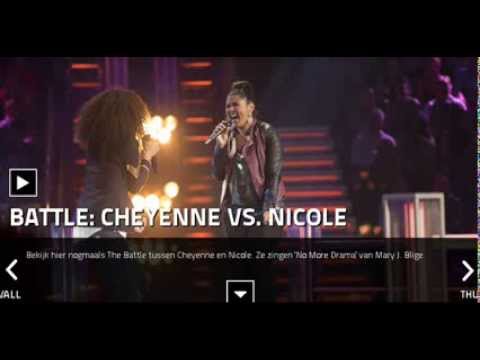 The Voice of Holland 2013 - The Battle - Nicole Bus vs Cheyenne Toney - No More Drama