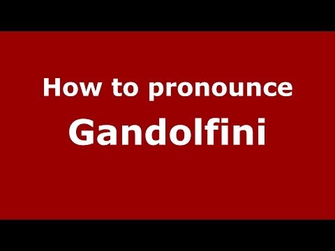 How to pronounce Gandolfini