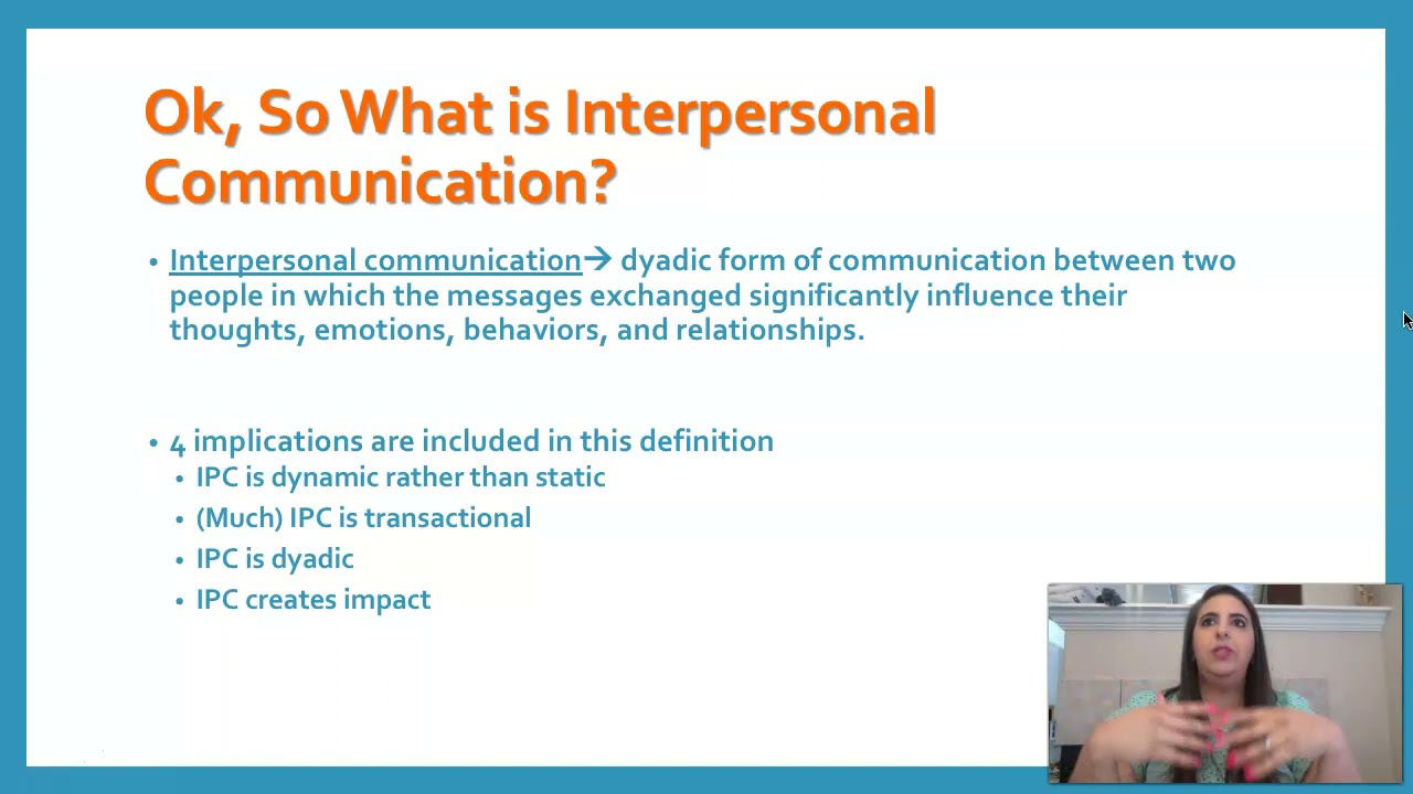 Ch  1 Introducing Interpersonal Communication