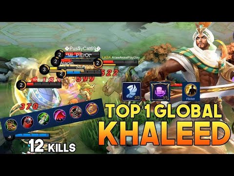 Top global 1 hero Khaleed Mobilelegends bang bang (M. Nur Azim Bin Daud)