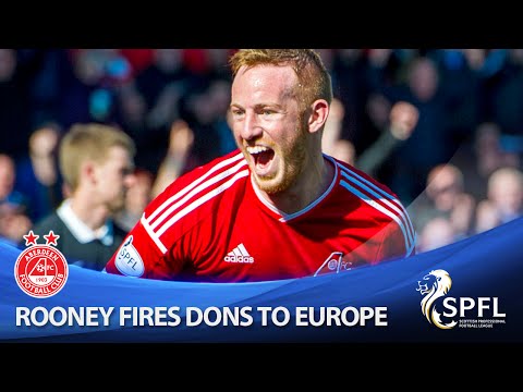 Watch Rooney goal that clinched Dons Euro spot