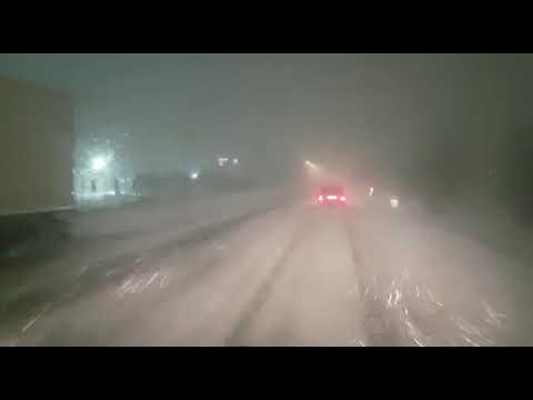 Drum înzăpezit DN7 Tălmaciu