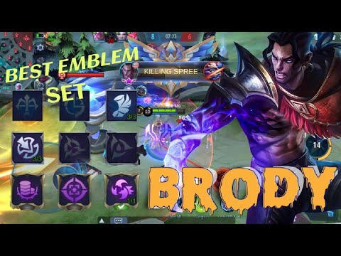 THE BEST MARKSMAN BRODY!LATE GAME KILLING MACHINE KILLME #mlbb #killmebrodygameplay #brodygameplay