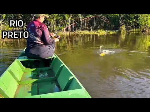 🏕 ACAMPAMENTO E PESCARIA COM VÁRIAS ESPÉCIES DE PEIXES NO RIO PRETO 