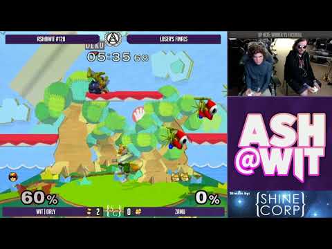 WIT | ORLY (Captain Falcon) vs Zamu (Fox, Sheik) - ASH@WIT #128 Melee Loser's Finals