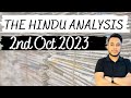 THE HINDU Analysis 2 Oct 2023 Daily News Analysis For UPSC IAS