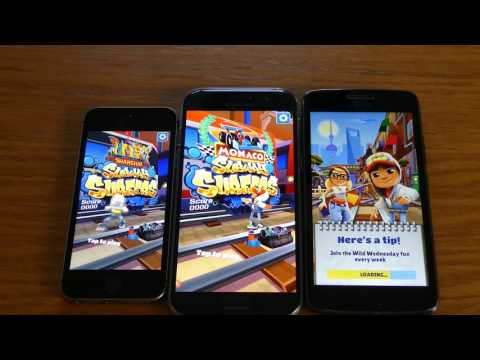 Iphone SE, Samsung Galaxy A5 2017 and Motorola G5 Antutu/speed test.