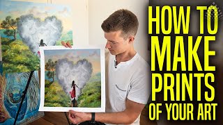 How To Make Prints of YOUR ART [The Cheapest Possible Solution]