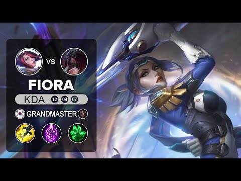 29. Fiora Top vs Akali - KR GrandMaster Patch 10.10