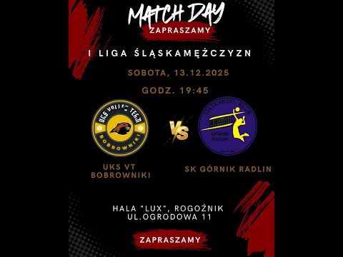 Bobrowniki 13.12.2025 | UKS VT BOBROWNIKI - SK GÓRNIK RADLIN | LIVE VOLLEYBALL
