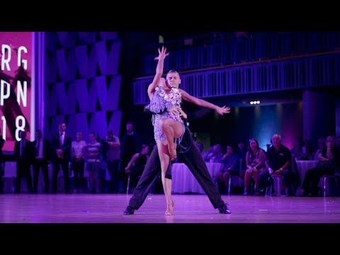 Konstantin Gorodilov - Dominika Bergmannova, EST | 2018 PODF Prague - WDSF WO LAT - solo R