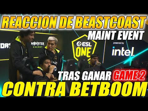 🔥REACCION DE BEASCOAST🔥 TRAS GANAR EL 2DO JUEGO A BET BOOM EN EL MAIN EVENT - FASE ELIMINACIÓN