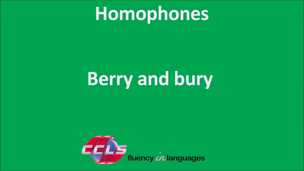 Homophones part 1