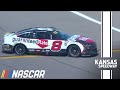 Pole sitter, Tyler Reddick suffers issue and makes contact with the wall at Kansas