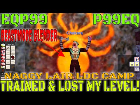 EverQuest P99 TRAINED & LOSE my LEVEL! Nagafens Lair Lava Duct Crawlers with CRAZY GEARED MONK TRIO