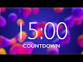 15 Minute Timer with Relaxing Music and Alarm 🎵 ⏰