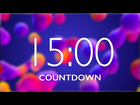 15 Minute Timer with Relaxing Music and Alarm 🎵 ⏰