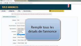 Publier petite annonce gratuite