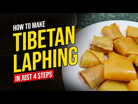 EASIEST WAY TO MAKE LAPING/LAPHING IN JUST 4 STEPS | TIBETAN LAPHING RECIPE 😋