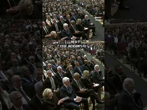 Video Thumbnail: Former presidents and former vice president attend Rev. Jesse Jackson's funeral