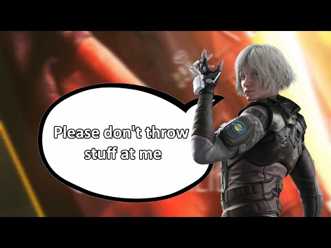 What happens if Iana's hologram is hit with a throwable?