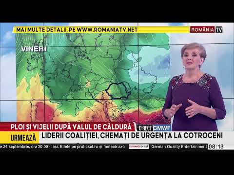 Prognoza meteo, cu Romica Jurca. Ultima zi de vreme frumoasă, un ciclon răstoarnă termometrele